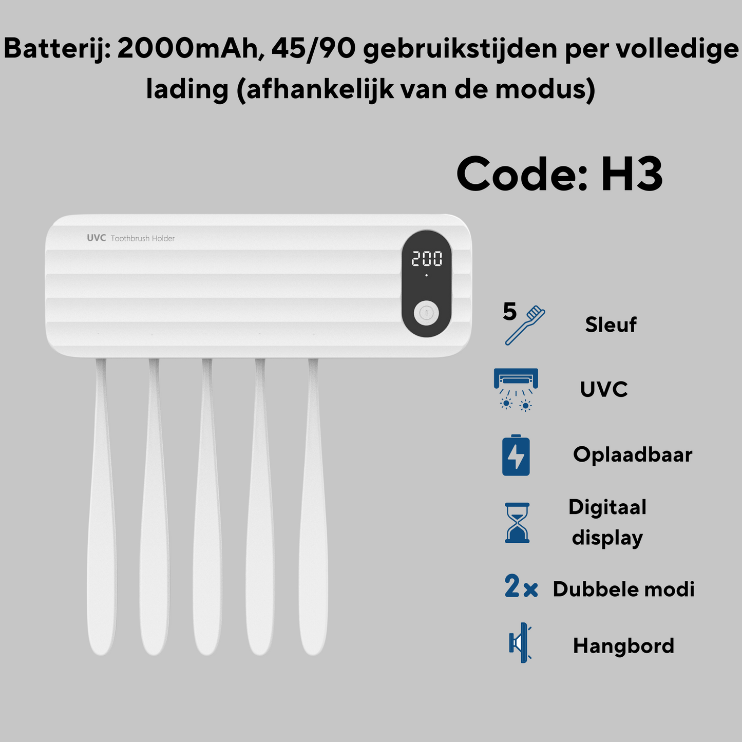 UVC-tandenborstelsterilisator