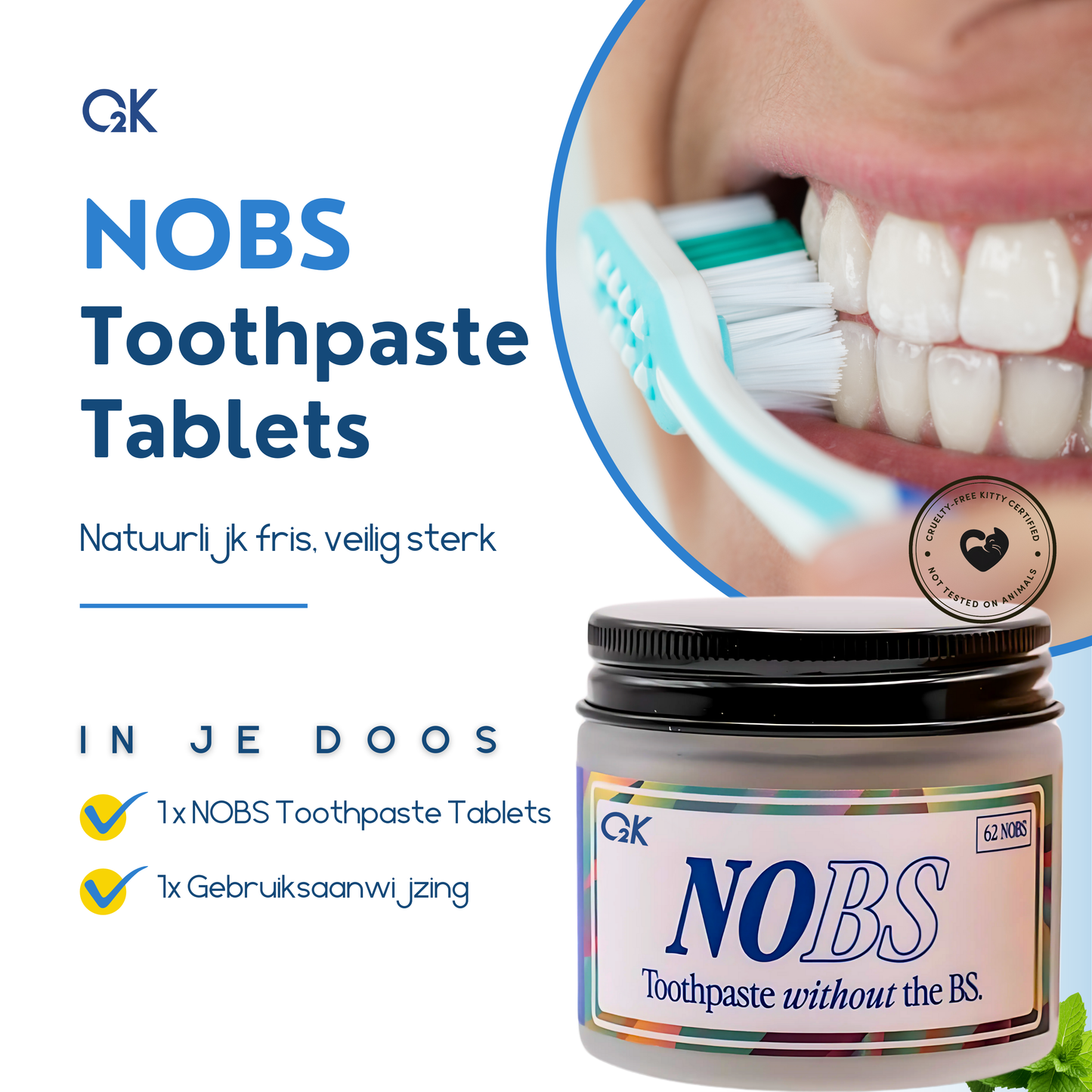 Premium NOBS Tandpasta Tabletten (NOBS Toothpaste Tablets)